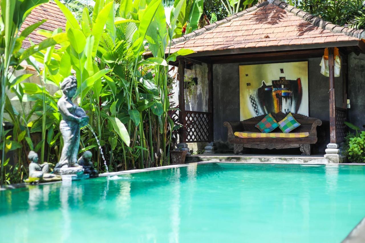 Sari Bamboo Bungalows Ubud Exterior foto